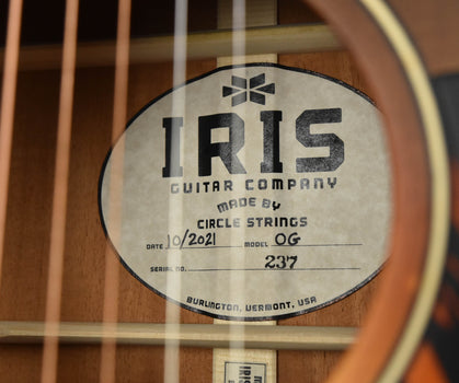 iris og burst 12 fret slot head