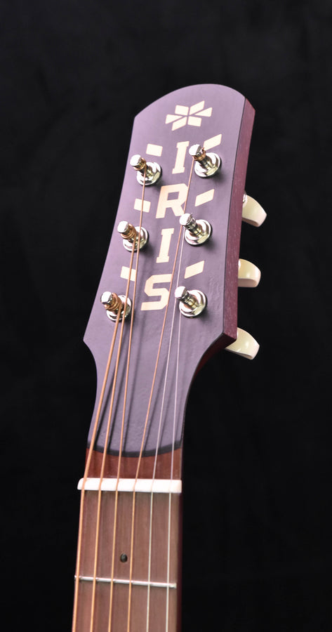 DE-11 headstock with 4 tuning pegs and star logo over the fretboard