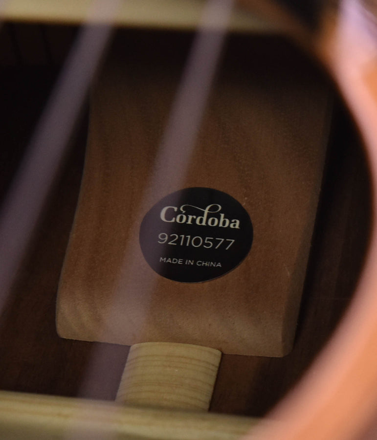 Cordoba serial label reading “92110577”