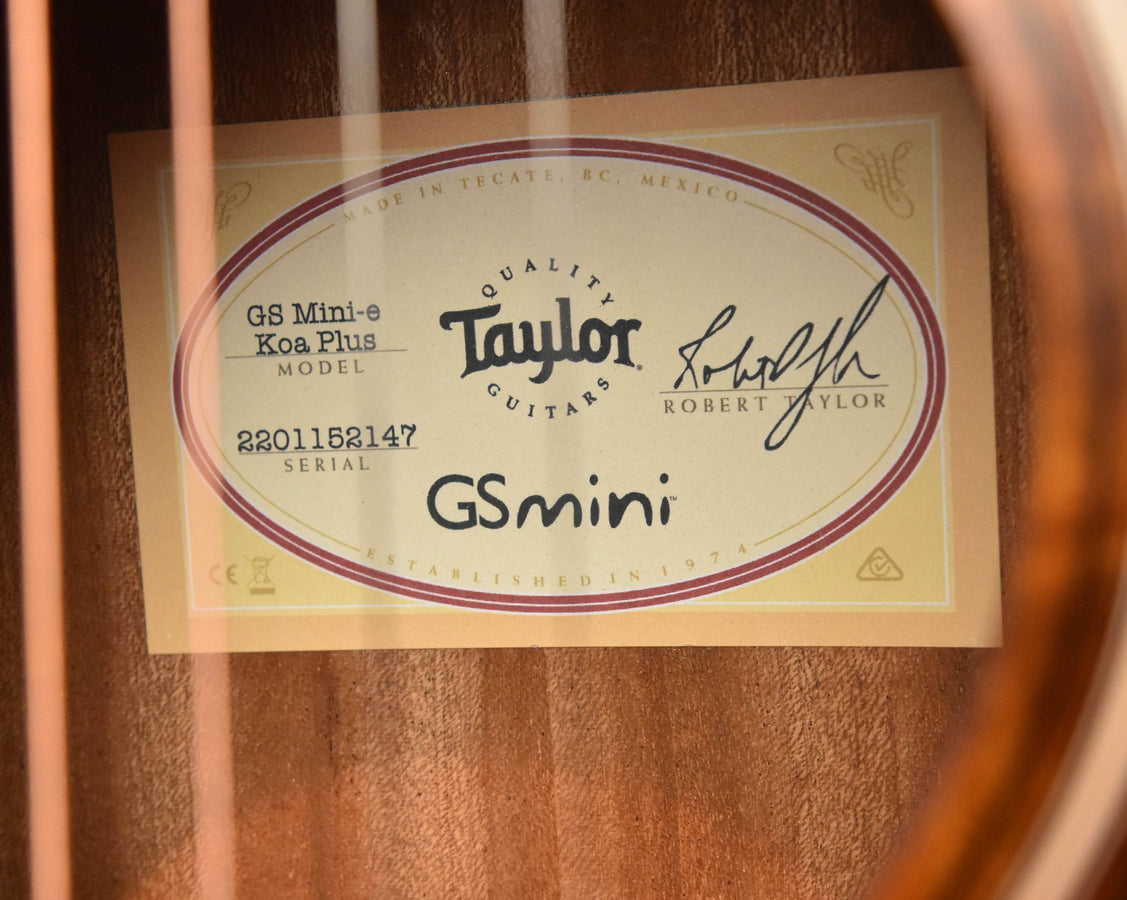 Taylor GS Mini-E Koa PLUS Shaded Edge Burst