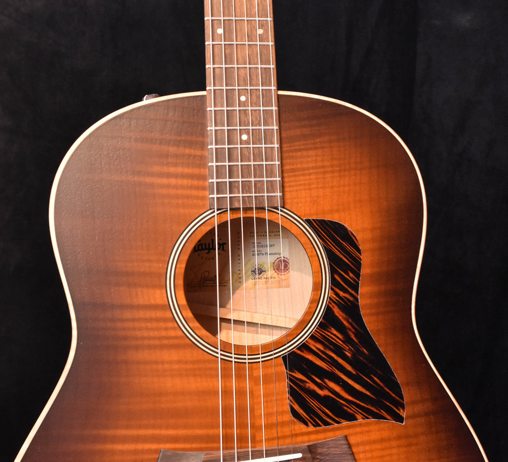 Taylor AD27e Flametop Big Leaf Maple Shaded Edgeburst ES2