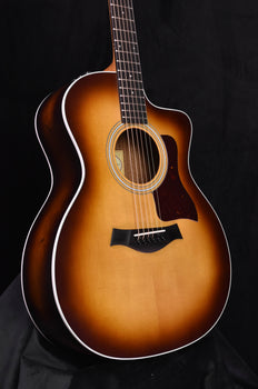 taylor 214 ce-k sb cutaway sunburst guitar