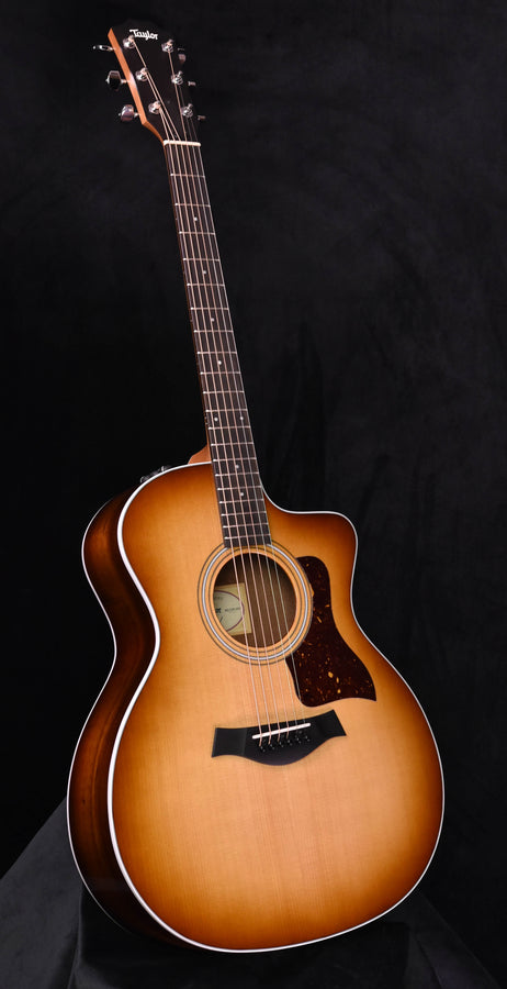 214 CE-K SB acoustic guitar, glossy amber sunburst body, rosette sound hole