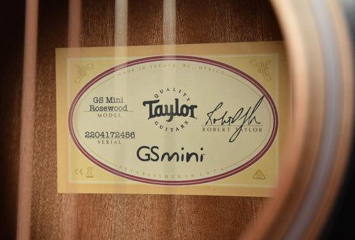 taylor gs mini rosewood guitar