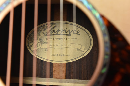 larrivee p-03 rosewood jcl special parlor size guitar-moon spruce top!