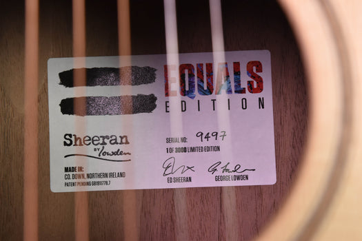 sheeran album equals edition acoustic electric guitar "s" body size