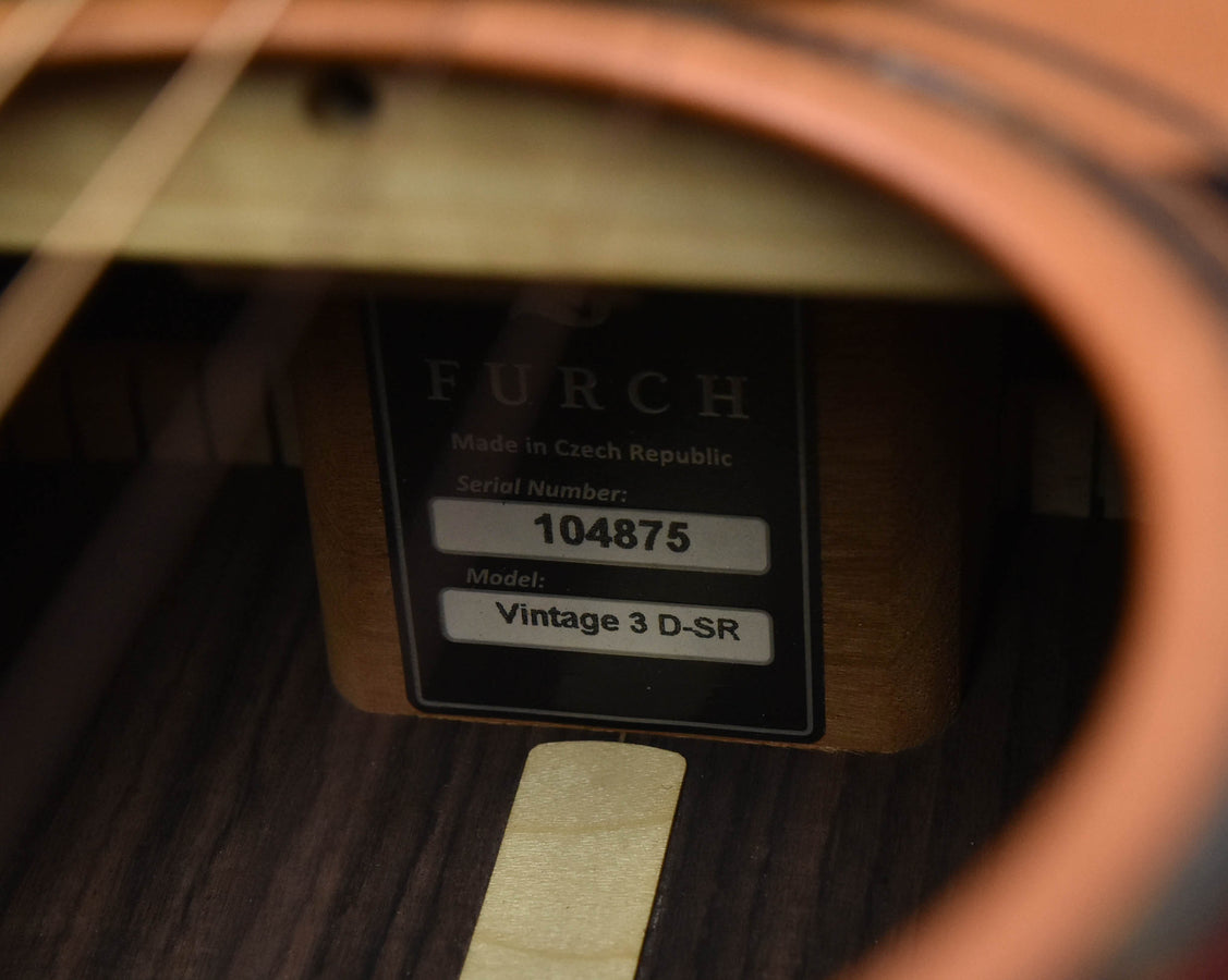 Used Furch Vintage 3 Series Dreadnought Guitar Spruce Top/ Indian Rosewood Back and Sides