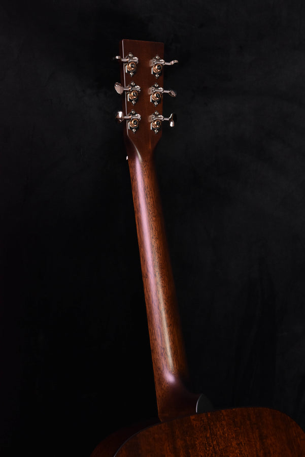 Guitar headstock in aged tone wood with four tuning machines