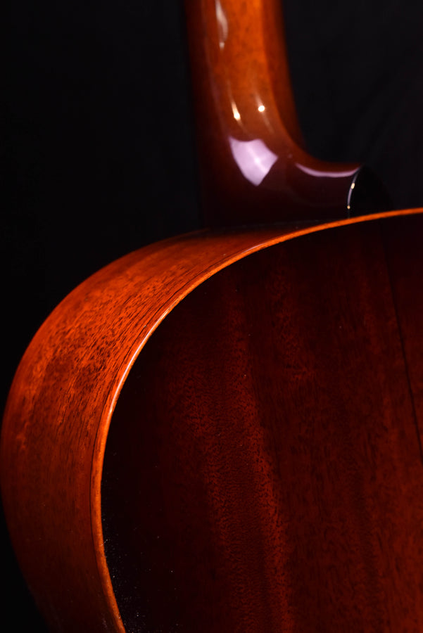 Gitarre Sunburst-Korpus, Detail der Einfassung am Korpusrand