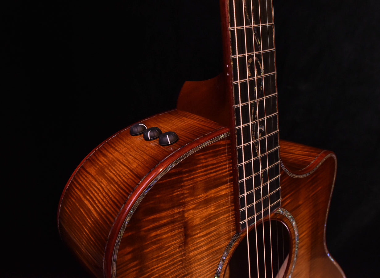 Taylor Custom GA Cutaway All Master Grade Koa Acoustic Electric Guitar