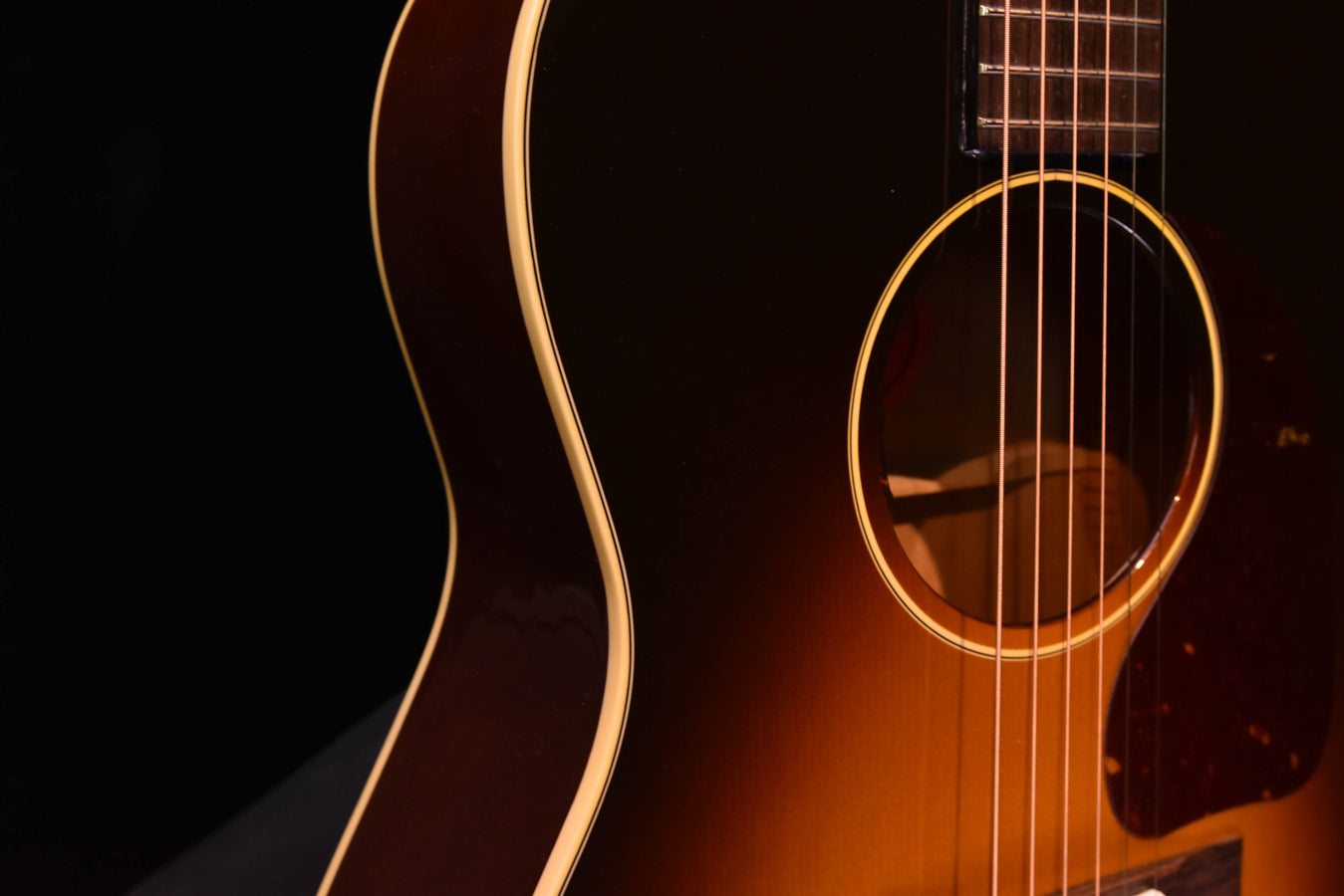 Gibson 50's LG-2 Vintage Sunburst Acoustic Electric Guitar (New Guitar)