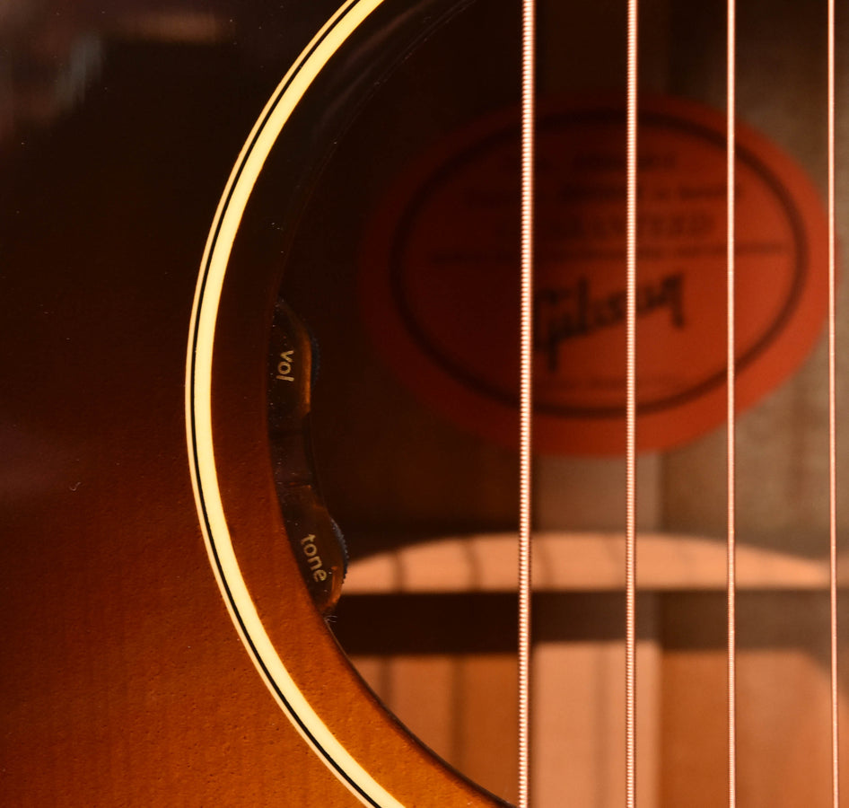 Gibson 50's LG-2 Vintage Sunburst Acoustic Electric Guitar (New Guitar)