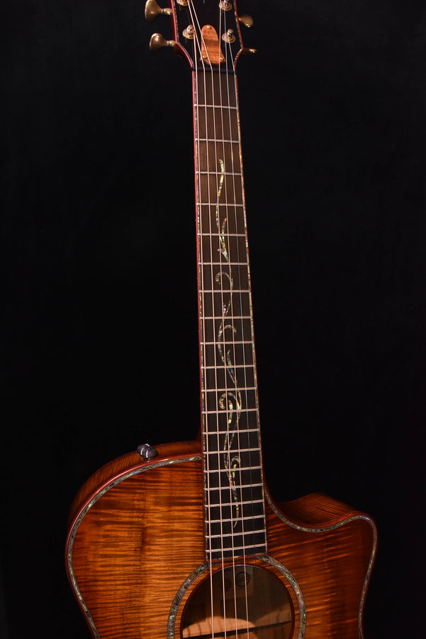 Taylor Custom GA Cutaway All Master Grade Koa Acoustic Electric Guitar