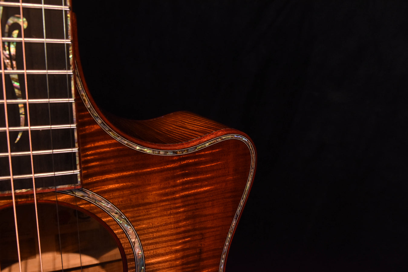 Taylor Custom GA Cutaway All Master Grade Koa Acoustic Electric Guitar