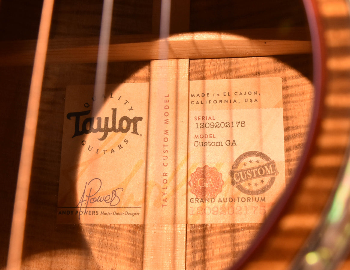 Taylor Custom GA Cutaway All Master Grade Koa Acoustic Electric Guitar