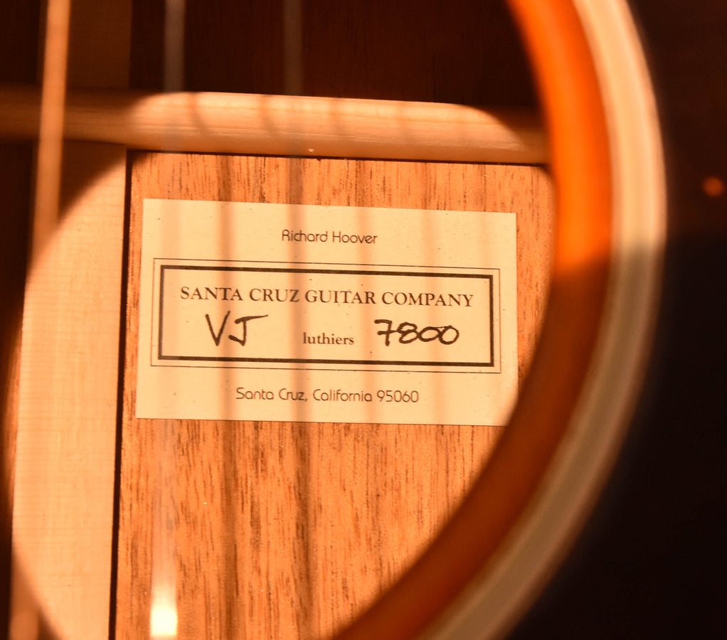 Santa Cruz VJ Vintage Jumbo Adirondack Spruce Top/ Hot Hide Glue/Adi Braces