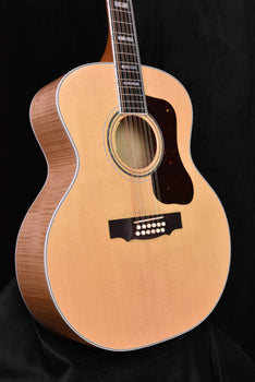 guild f-512e 12 string maple acoustic-electric guitar natural finish