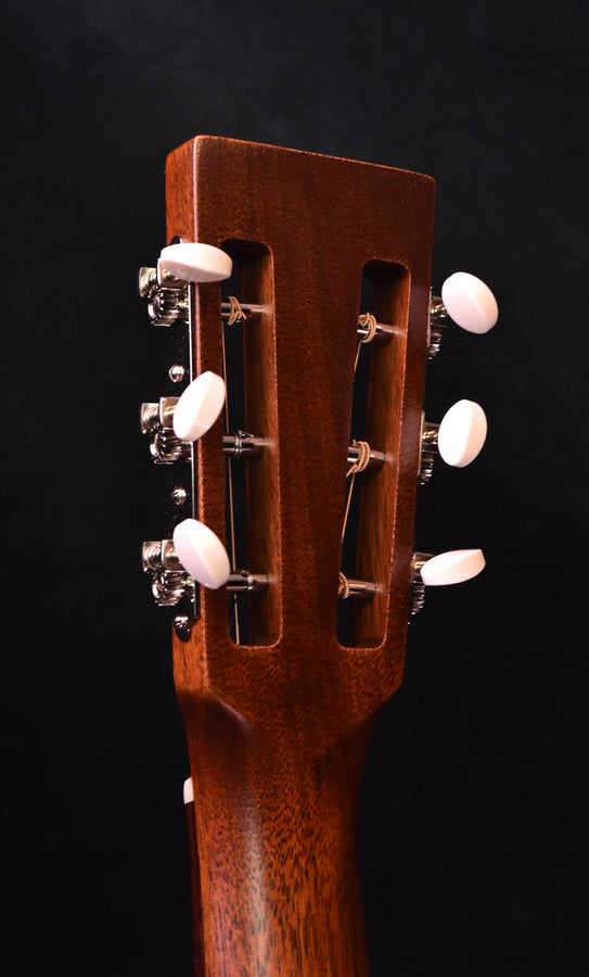 Used acoustic guitar headstock, all-mahogany 000-15SM with tuning pegs