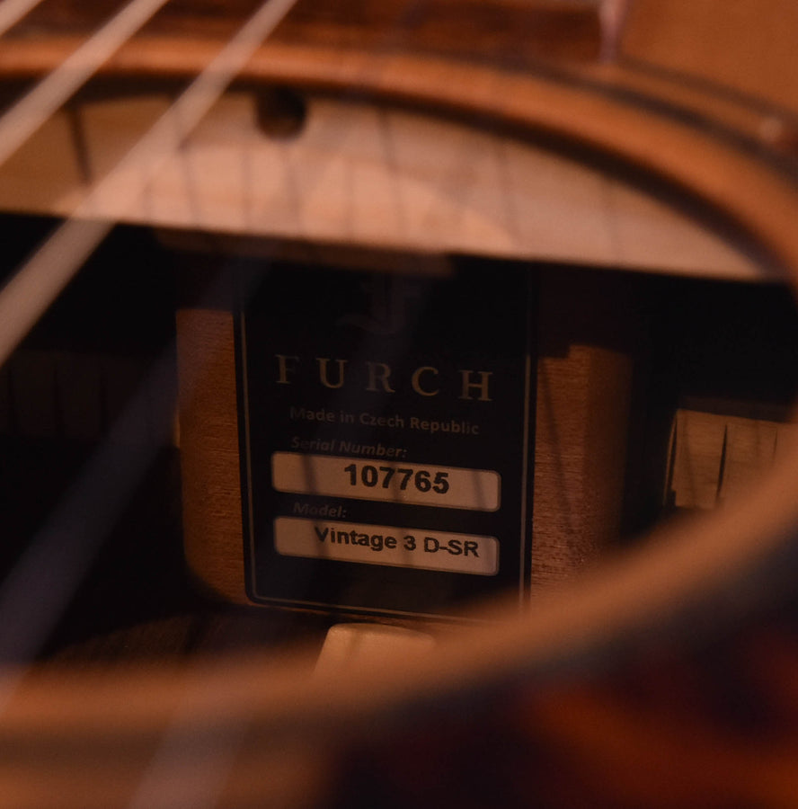 Furch Vintage 3 Series Dreadnought Guitar Spruce Top/ Indian Rosewood Back and Sides