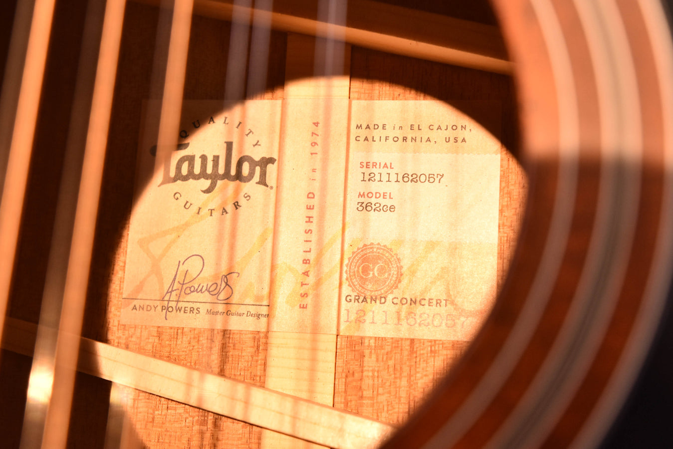 Taylor 362CE Mahogany/Tasmanian Blackwood  12 String Guitar