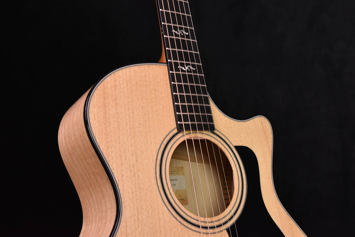 Taylor 424CE LTD all Urban Ash "Black and white" Fall Limited Edition Acoustic Electric Guitar