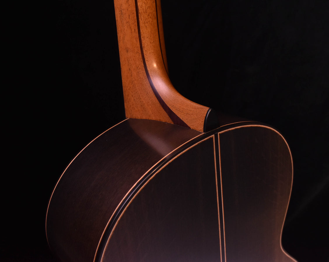 Lowden S-50 Acoustic Guitar -Ancient Bog Oak and Lutz Spruce with Arm Bevel