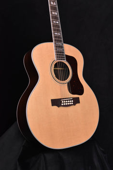 guild f-512e natural rosewood 12 string acoustic-electric guitar