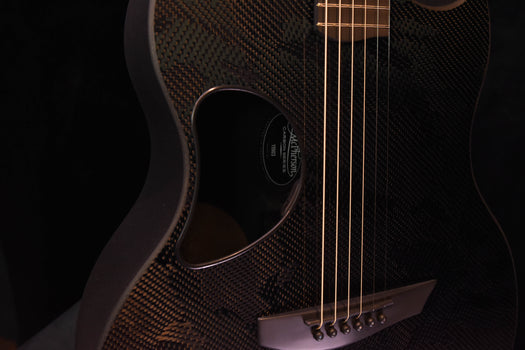 mcpherson carbon sable guitar- camouflage weave black hardware