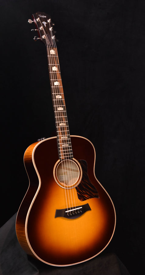 Taylor 611E Ltd acoustic guitar, tobacco sunburst finish, full-body view