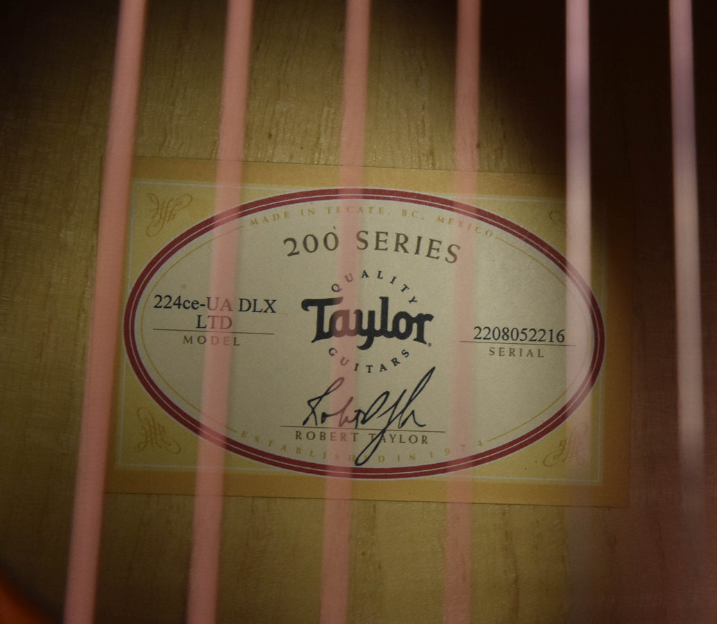 Inside label: 200 Series 224ce-UA DLX LTD and Taylor serial number