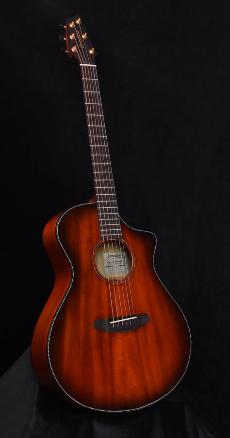 Breedlove Oregon Concert Bourbon CE All Myrtlewood Acoustic ELec Guitar