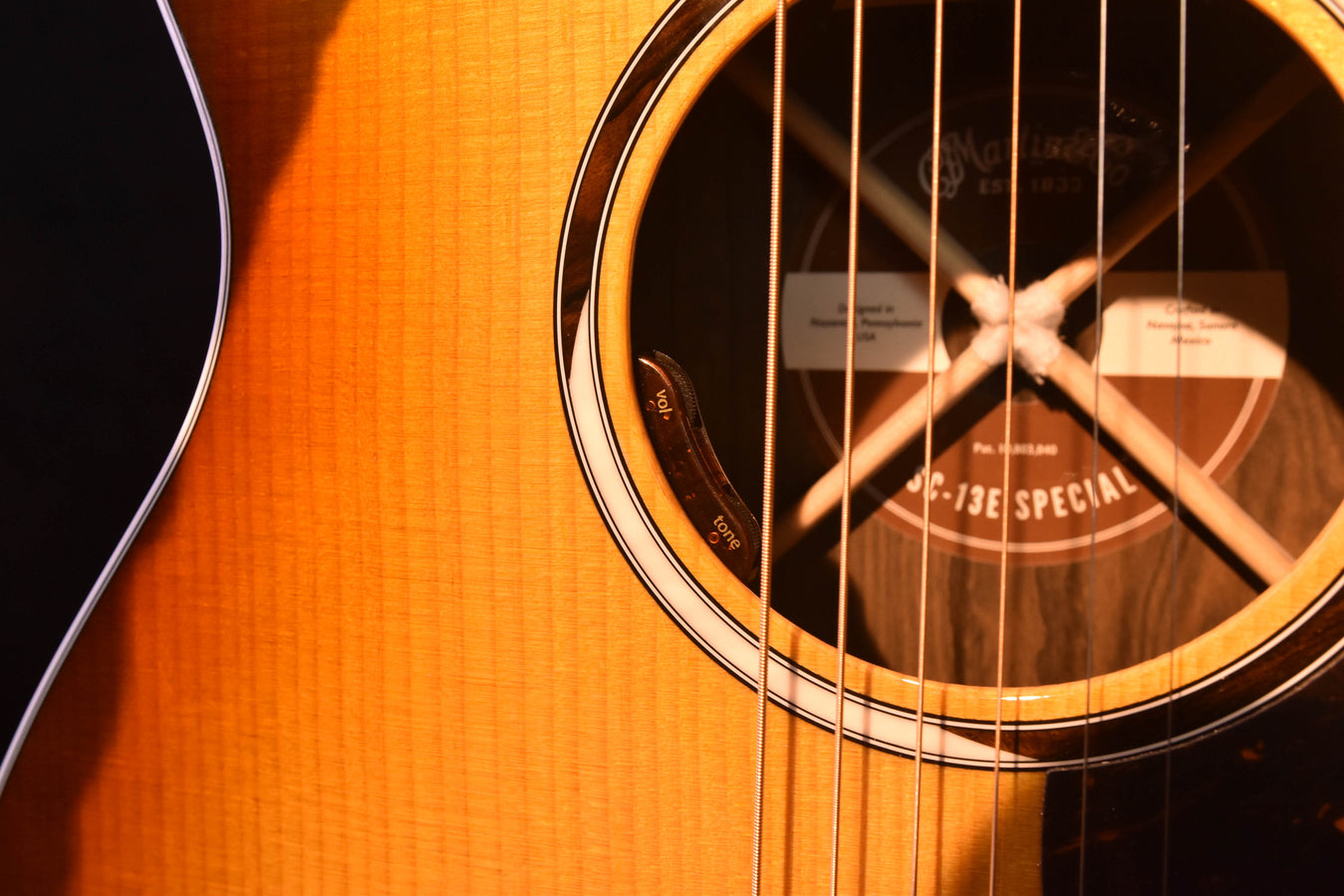Martin SC-13E Special Burst Cutaway Acoustic Electric Guitar