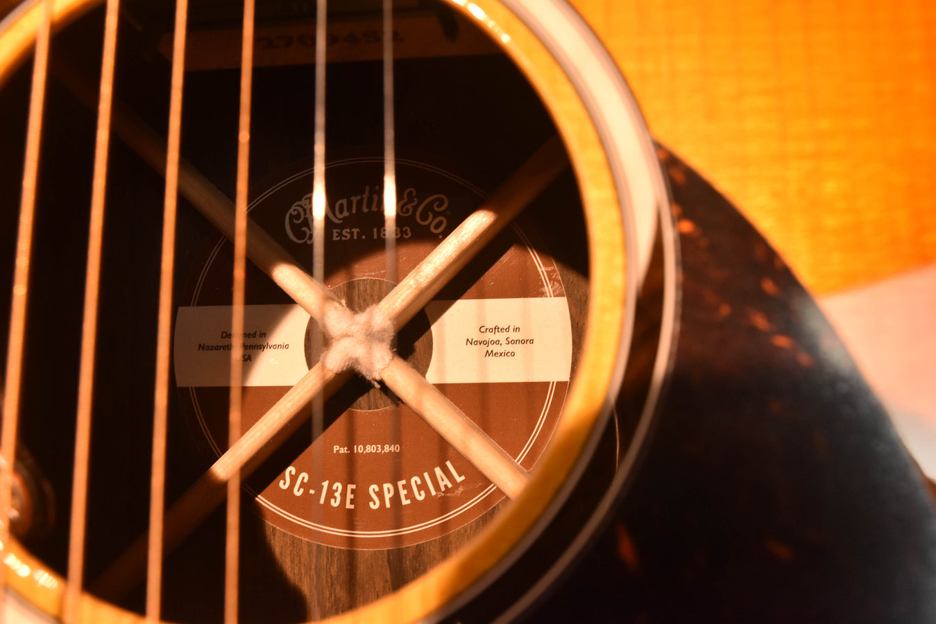 Martin SC-13E Special Burst Cutaway Acoustic Electric Guitar