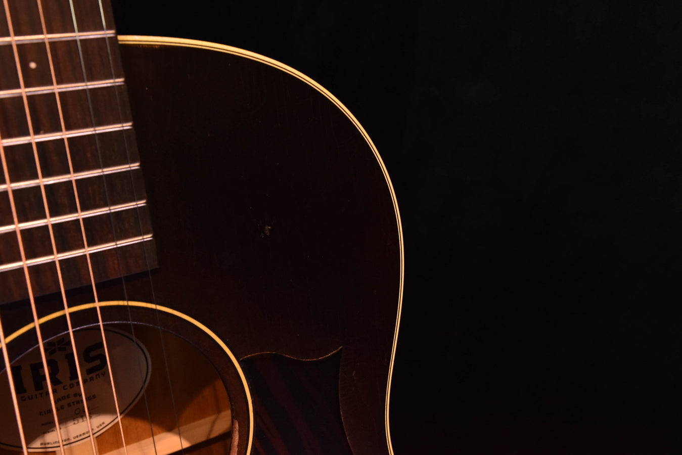 Iris OG Sunburst Acoustic Guitar with Distressed Finish