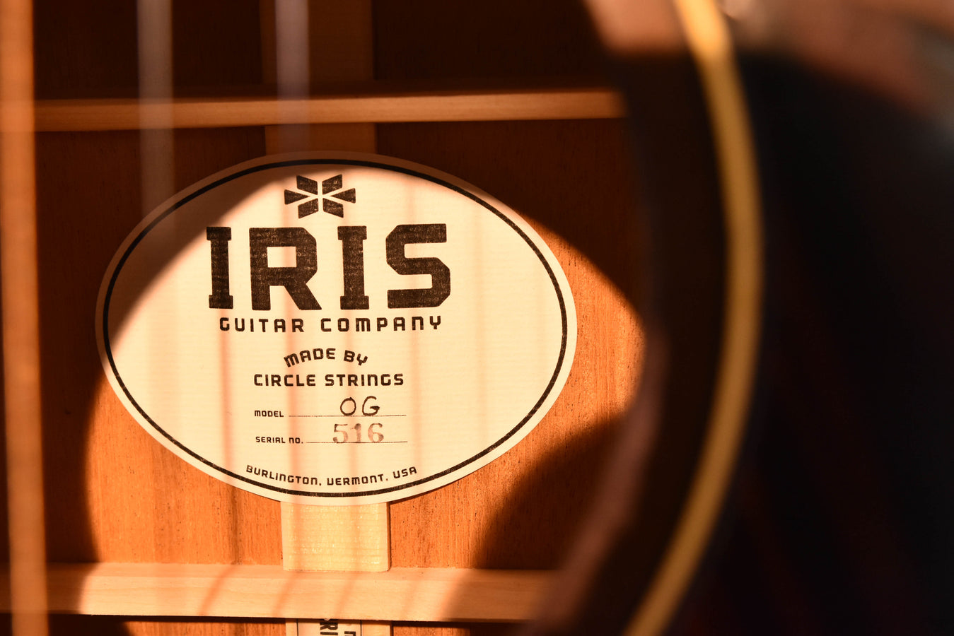 Iris OG Sunburst Acoustic Guitar with Distressed Finish