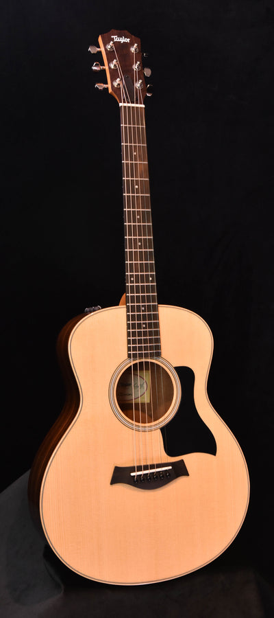 Taylor GS Mini-E acoustic-electric guitar, natural finish, full front view