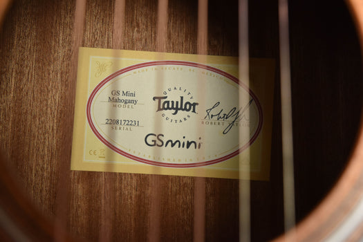 taylor gs mini mahogany acoustic guitar