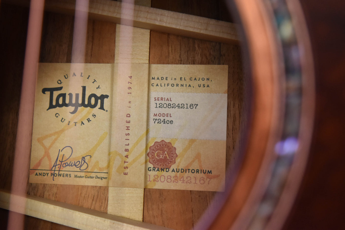 Taylor 724CE All Koa Cutaway Acoustic-Electric Guitar