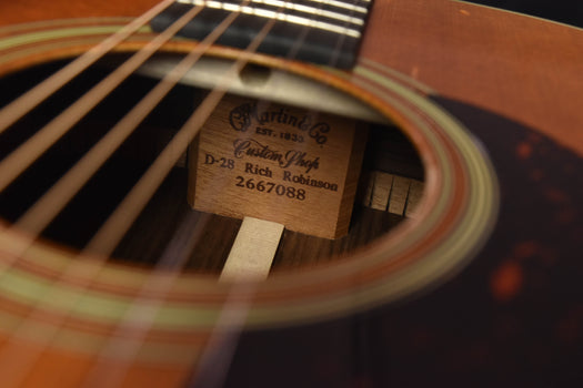 martin d-28 rich robinson custom signature acoustic guitar