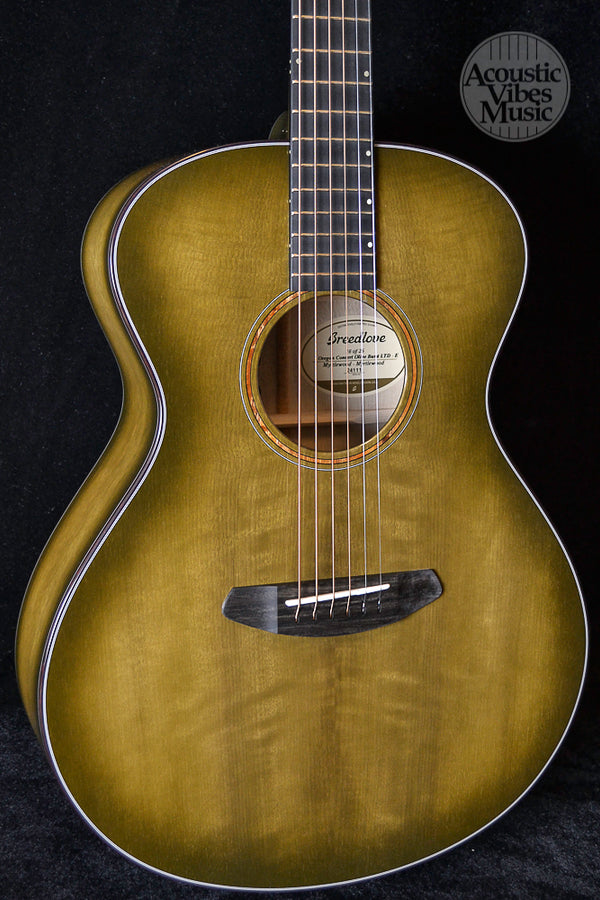 Breedlove Oregon Concert Olive E LTD all Myrtlewood Limited Edition