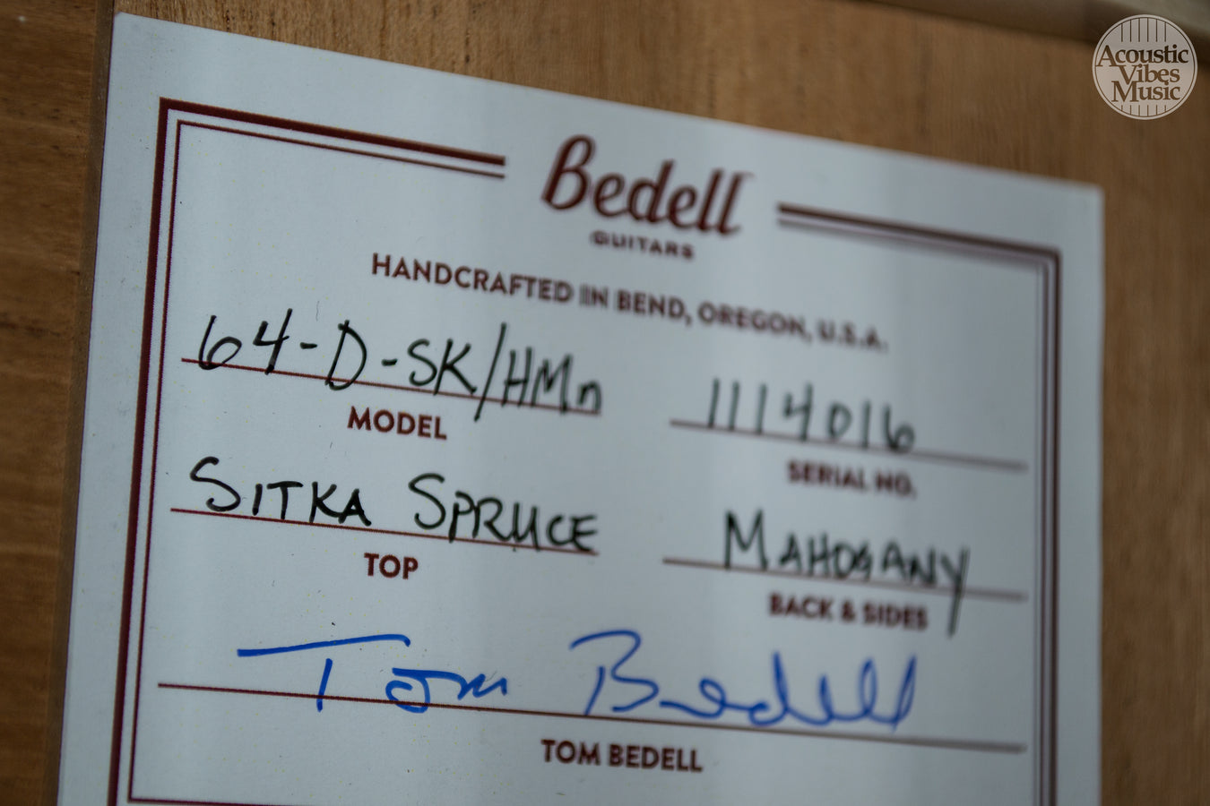Bedell 1964 Dreadnought Natural