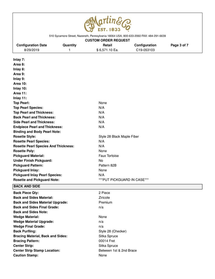Martin Custom Shop OM (Orchestra Model) -  Zircote and European Spruce!