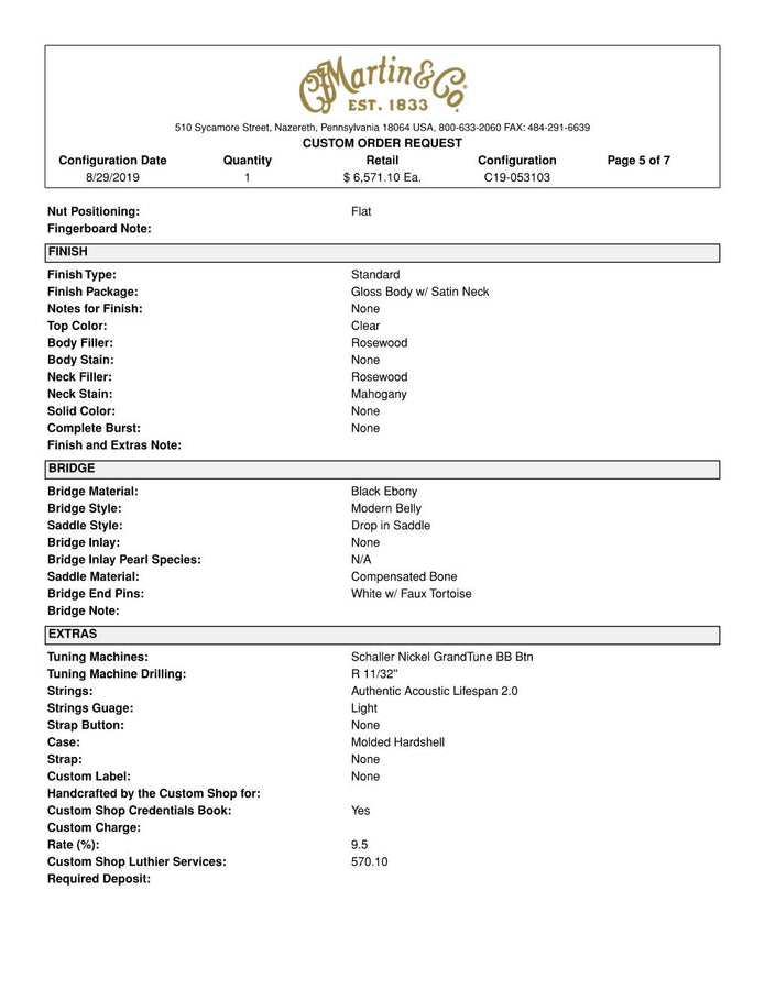 Martin Custom Shop OM (Orchestra Model) -  Zircote and European Spruce!