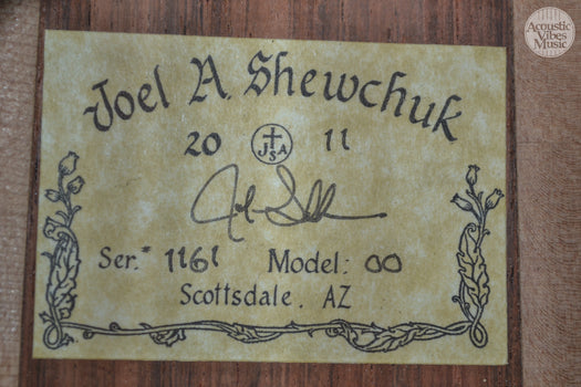 shewchuk 00 brazilian rosewood/ adirondack spruce custom handmade guitar
